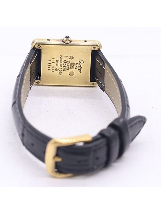 Cartier and Must Tank Quartz Gray Dial Watch main image 2